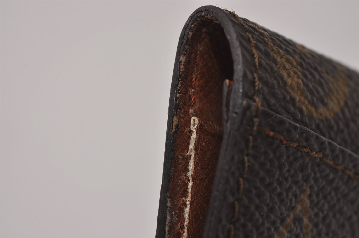 Authentic Louis Vuitton Monogram Pochette Cartes Visite M56362 Card Case 7414I