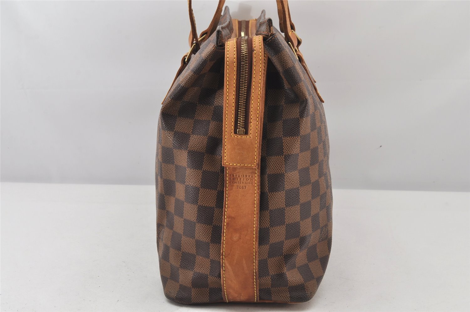 Authentic Louis Vuitton Damier Columbine 100 ANS Shoulder Bag N99037 LV 7414K