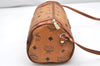 Authentic MCM Visetos Leather Vintage Shoulder Cross Body Bag Purse Brown 7415K