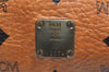 Authentic MCM Visetos Leather Vintage Shoulder Cross Body Bag Purse Brown 7415K