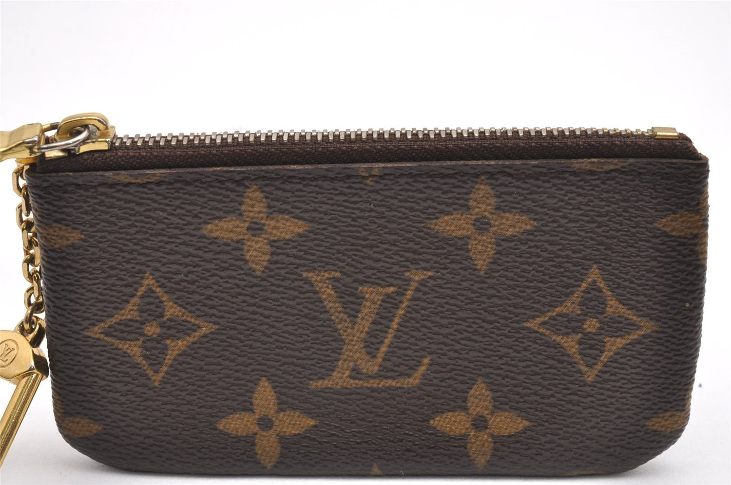 Authentic Louis Vuitton Monogram Pochette Cles Coin Purse Case M62650 LV 7417I