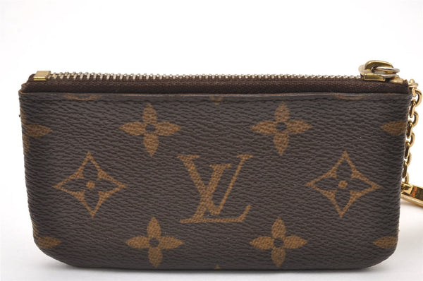 Authentic Louis Vuitton Monogram Pochette Cles Coin Purse Case M62650 LV 7417I