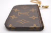 Authentic Louis Vuitton Monogram Pochette Cles Coin Purse Case M62650 LV 7417I