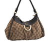Authentic GUCCI Abbey Shoulder Hand Bag GG Canvas Leather 190525 Brown 7418I