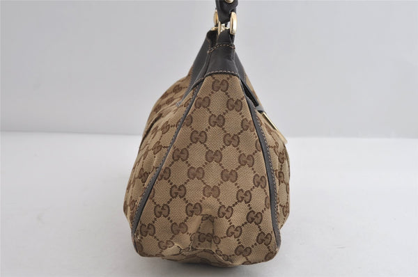 Authentic GUCCI Abbey Shoulder Hand Bag GG Canvas Leather 190525 Brown 7418I