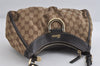 Authentic GUCCI Abbey Shoulder Hand Bag GG Canvas Leather 190525 Brown 7418I