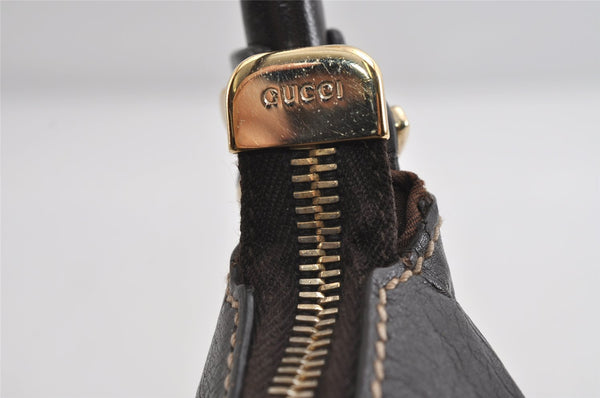 Authentic GUCCI Abbey Shoulder Hand Bag GG Canvas Leather 190525 Brown 7418I