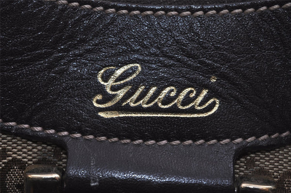 Authentic GUCCI Abbey Shoulder Hand Bag GG Canvas Leather 190525 Brown 7418I