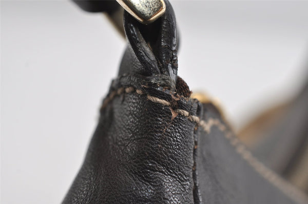 Authentic GUCCI Abbey Shoulder Hand Bag GG Canvas Leather 190525 Brown 7418I