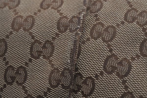 Authentic GUCCI Abbey Shoulder Hand Bag GG Canvas Leather 190525 Brown 7418I