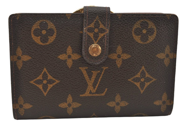 Auth Louis Vuitton Monogram Porte Monnaie Billets Viennois M61663 Wallet 7418K