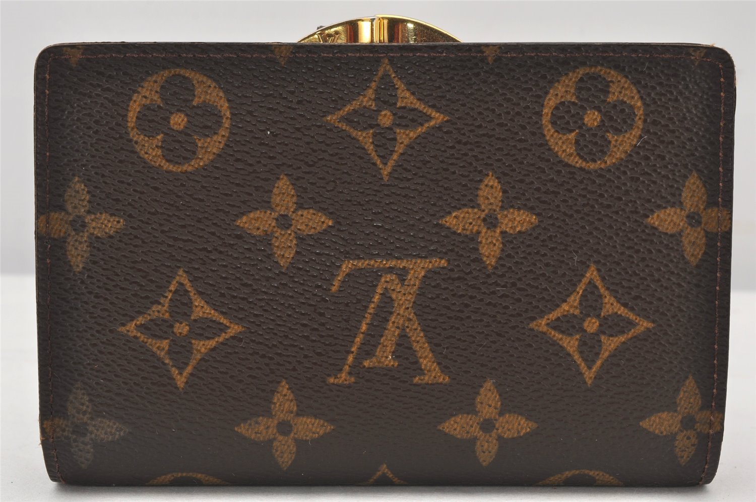 Auth Louis Vuitton Monogram Porte Monnaie Billets Viennois M61663 Wallet 7418K