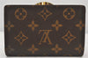 Auth Louis Vuitton Monogram Porte Monnaie Billets Viennois M61663 Wallet 7418K