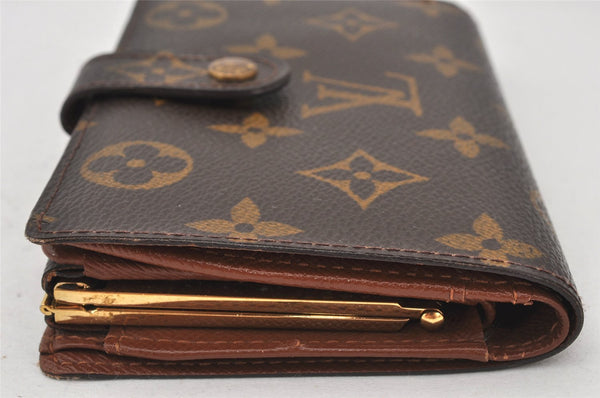 Auth Louis Vuitton Monogram Porte Monnaie Billets Viennois M61663 Wallet 7418K