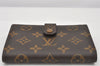 Auth Louis Vuitton Monogram Porte Monnaie Billets Viennois M61663 Wallet 7418K