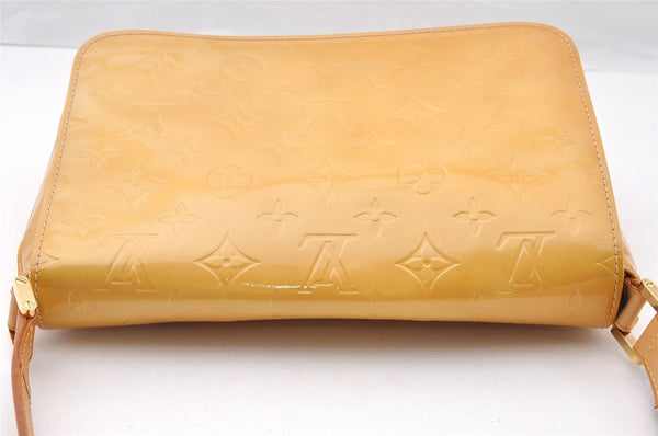 Auth Louis Vuitton Vernis Thompson Street Shoulder Bag Yellow M91008 LV 7419I