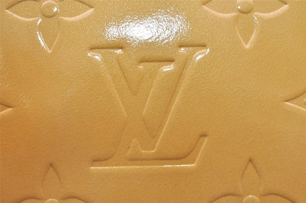 Auth Louis Vuitton Vernis Thompson Street Shoulder Bag Yellow M91008 LV 7419I
