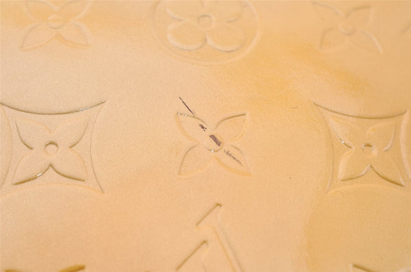 Auth Louis Vuitton Vernis Thompson Street Shoulder Bag Yellow M91008 LV 7419I