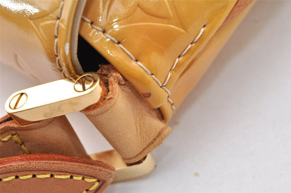 Auth Louis Vuitton Vernis Thompson Street Shoulder Bag Yellow M91008 LV 7419I