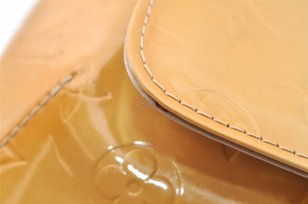 Auth Louis Vuitton Vernis Thompson Street Shoulder Bag Yellow M91008 LV 7419I