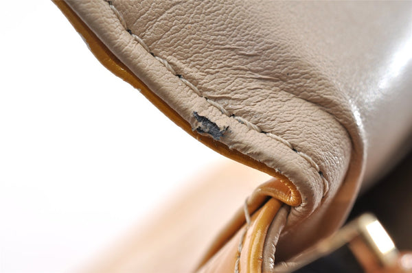 Auth Louis Vuitton Vernis Thompson Street Shoulder Bag Yellow M91008 LV 7419I