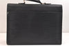 Auth Louis Vuitton Epi Serviette Ambassadeur Black Briefcase M54412 LV 7419K