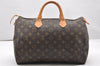 Authentic Louis Vuitton Monogram Speedy 35 Hand Boston Bag M41524 LV 7420K