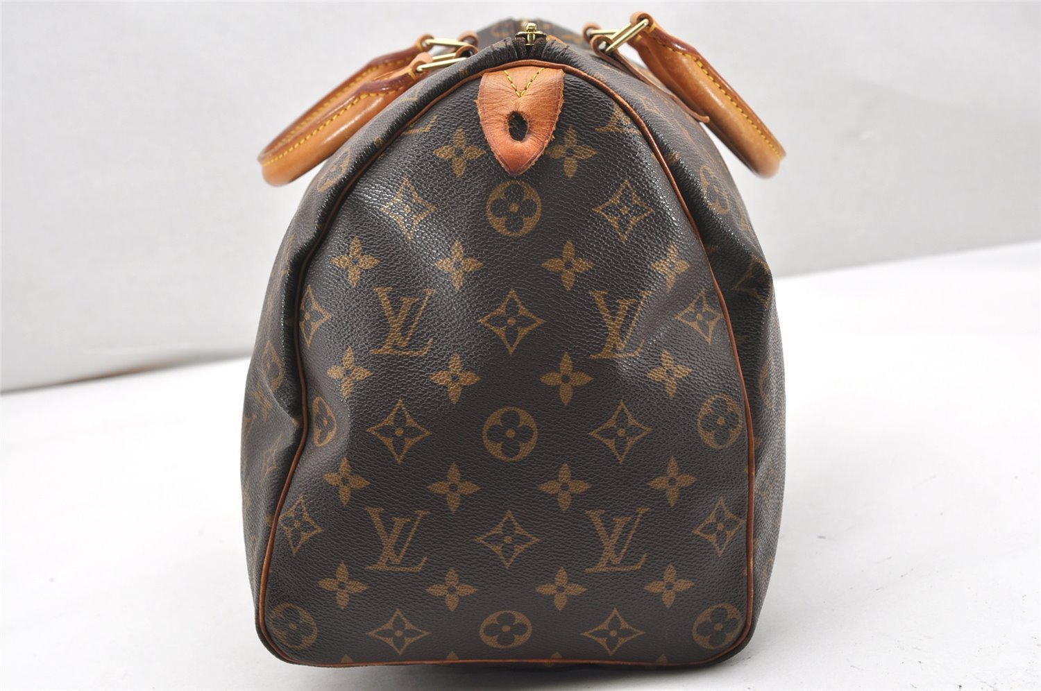 Authentic Louis Vuitton Monogram Speedy 35 Hand Boston Bag M41524 LV 7420K