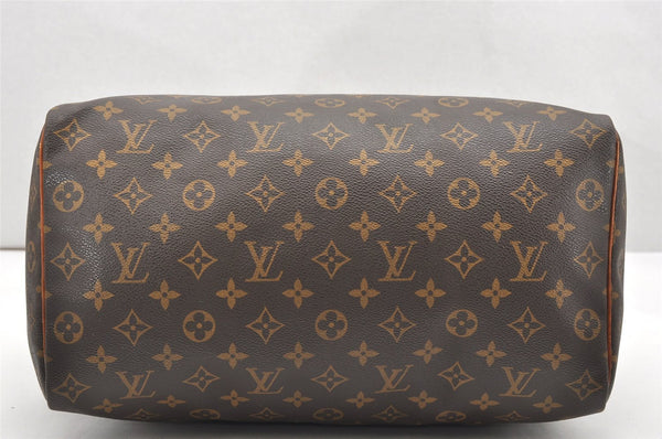 Authentic Louis Vuitton Monogram Speedy 35 Hand Boston Bag M41524 LV 7420K