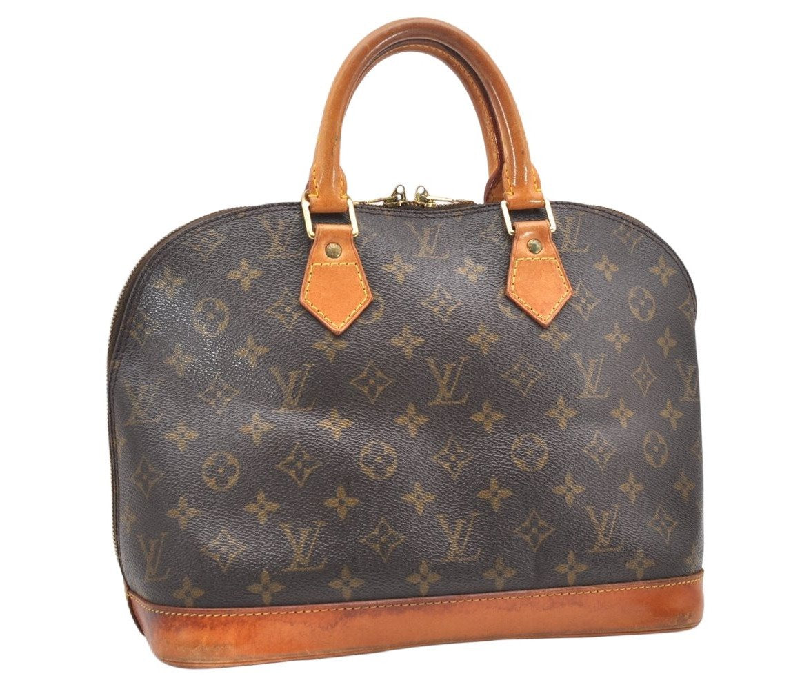 Authentic Louis Vuitton Monogram Alma Hand Bag Purse M51130 LV 7421K