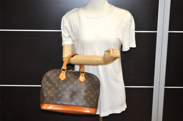 Authentic Louis Vuitton Monogram Alma Hand Bag Purse M51130 LV 7421K