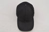 Authentic GUCCI Web Sherry Line Cap GG Canvas Leather Size L Black 7422J