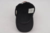 Authentic GUCCI Web Sherry Line Cap GG Canvas Leather Size L Black 7422J
