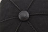 Authentic GUCCI Web Sherry Line Cap GG Canvas Leather Size L Black 7422J