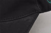 Authentic GUCCI Web Sherry Line Cap GG Canvas Leather Size L Black 7422J