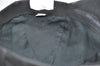 Authentic GUCCI Web Sherry Line Cap GG Canvas Leather Size L Black 7422J