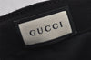 Authentic GUCCI Web Sherry Line Cap GG Canvas Leather Size L Black 7422J