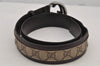 Authentic GUCCI Interlocking G Belt GG PVC Leather 80cm 31.5" 142930 Brown 7423J