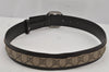 Authentic GUCCI Interlocking G Belt GG PVC Leather 80cm 31.5" 142930 Brown 7423J