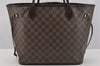 Authentic Louis Vuitton Damier Neverfull MM Shoulder Tote Bag N51105 LV 7425I