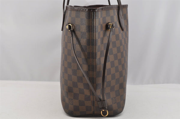 Authentic Louis Vuitton Damier Neverfull MM Shoulder Tote Bag N51105 LV 7425I