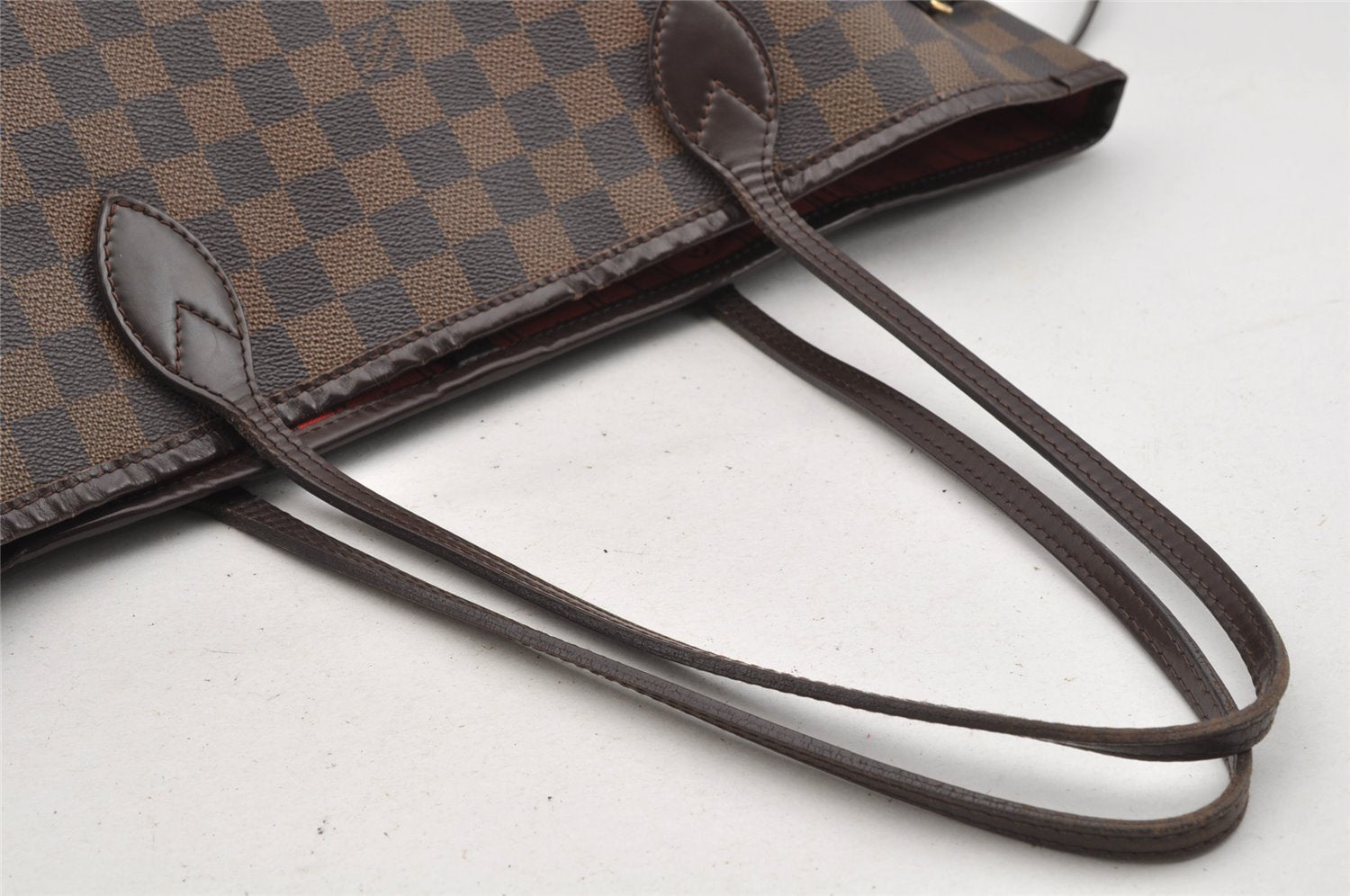 Authentic Louis Vuitton Damier Neverfull MM Shoulder Tote Bag N51105 LV 7425I