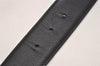 Authentic BVLGARI BVLGARI BVLGARI Leather Belt 32.3-34.3" 20230 Black 7425J