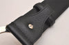 Authentic BVLGARI BVLGARI BVLGARI Leather Belt 32.3-34.3" 20230 Black 7425J