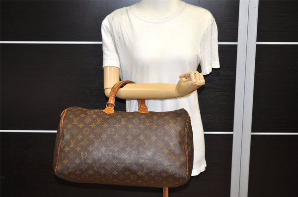 Authentic Louis Vuitton Monogram Speedy 40 Hand Boston Bag Old Model LV 7425K