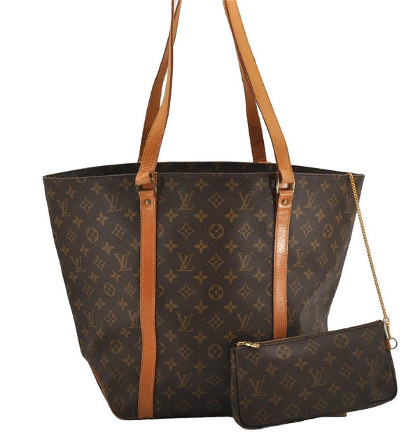 Authentic Louis Vuitton Monogram Sac Shopping PM Tote Bag M51108 LV 7427I
