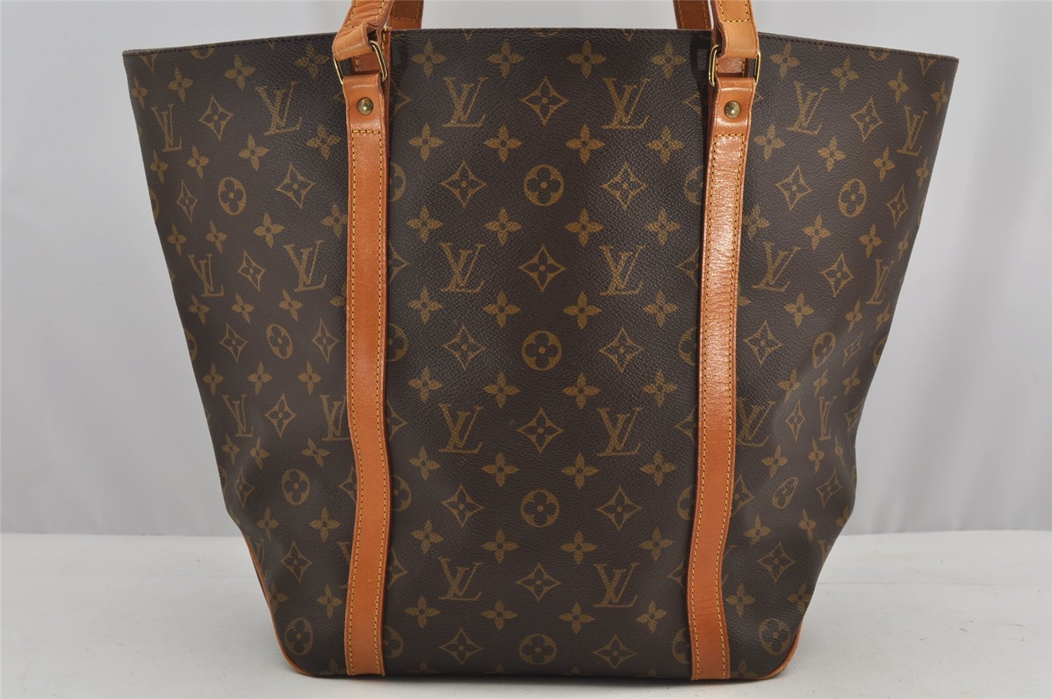 Authentic Louis Vuitton Monogram Sac Shopping PM Tote Bag M51108 LV 7427I