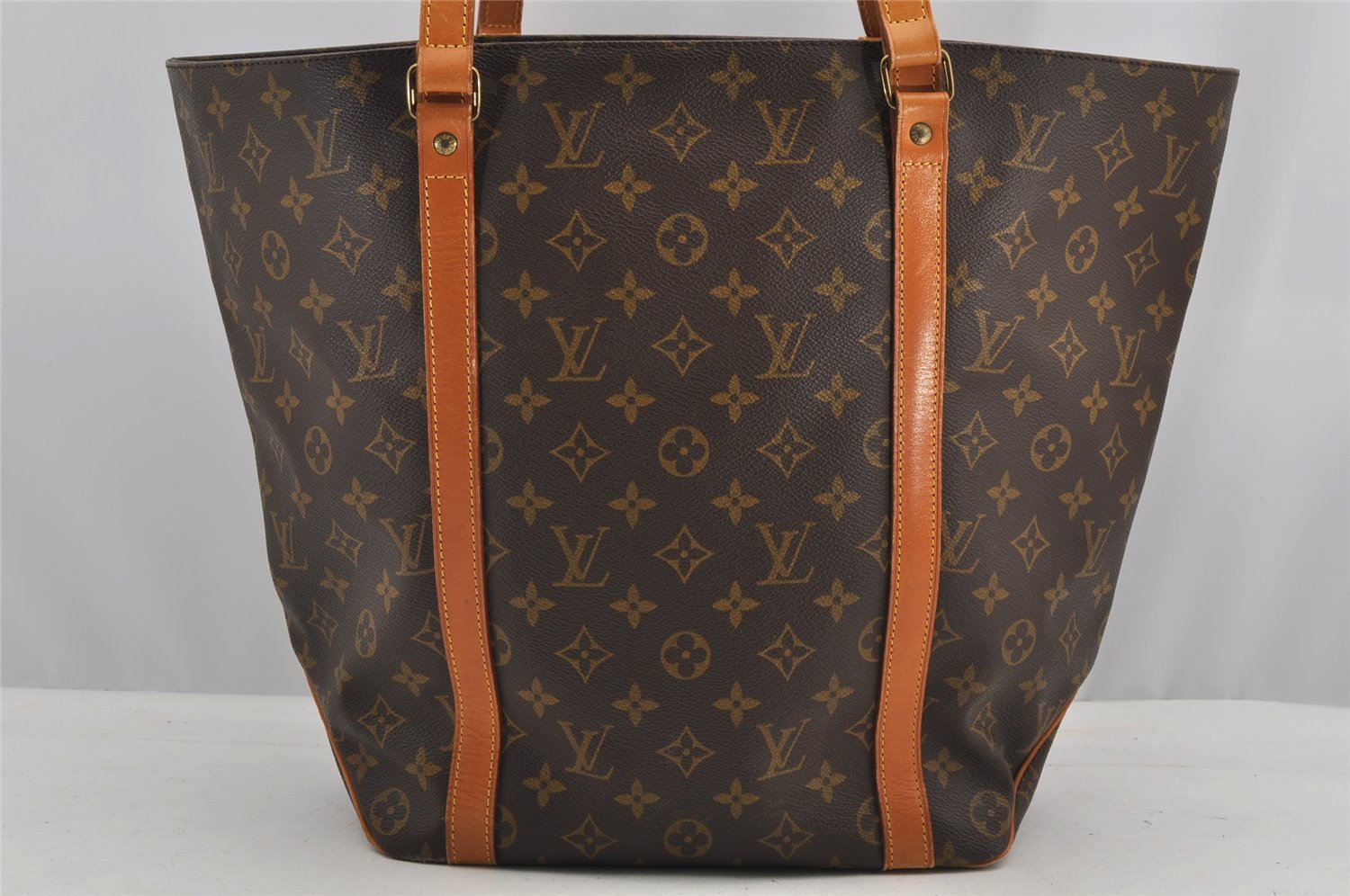 Authentic Louis Vuitton Monogram Sac Shopping PM Tote Bag M51108 LV 7427I