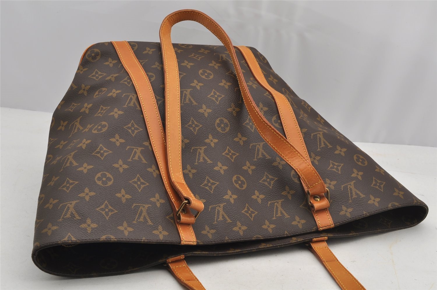 Authentic Louis Vuitton Monogram Sac Shopping PM Tote Bag M51108 LV 7427I