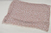 Authentic Louis Vuitton Etole Leopard Stole Scarf Cashmere Silk Pink 7427J